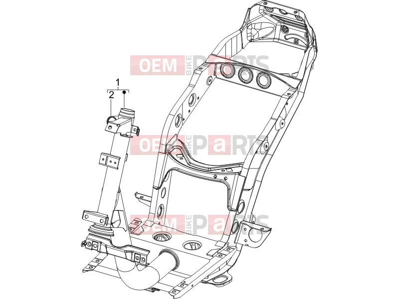 PIAGGIO Zip 50 SP Frame - Plastic parts - Coachwork » Frame/bodywork