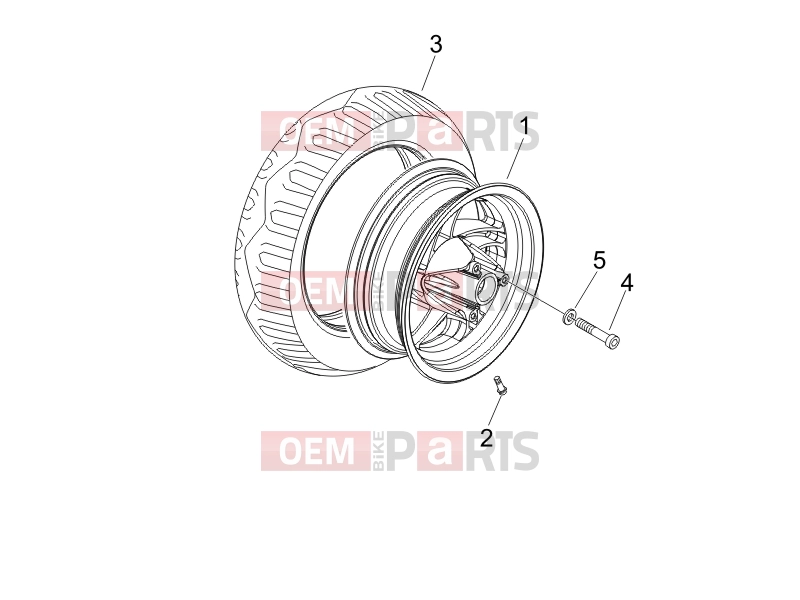 PIAGGIO Zip 50 SP Suspensions - Wheels » Front wheel