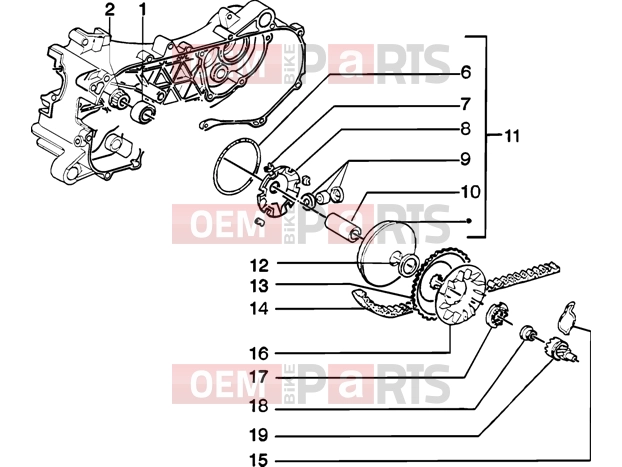 PIAGGIO Engine » Driving pulley