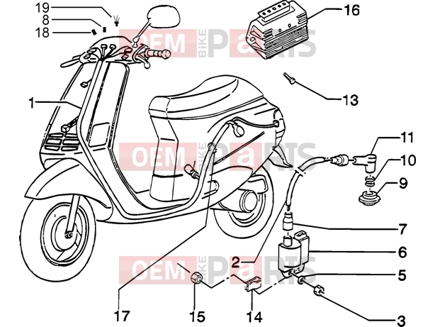 PIAGGIO Electrical system » Electrical device