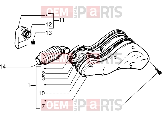 PIAGGIO Engine » Air cleaner