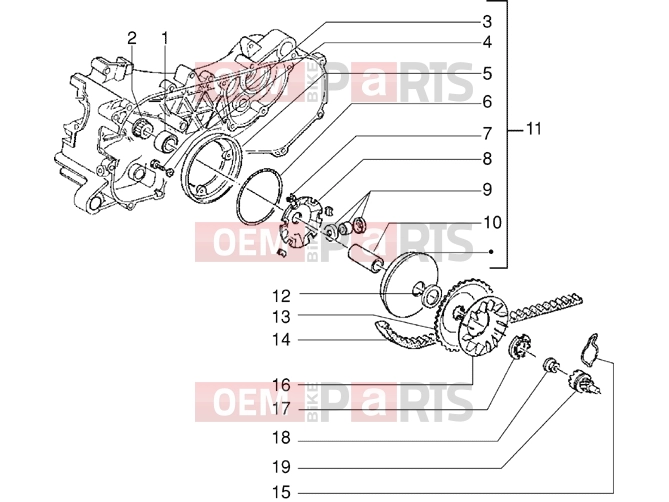 PIAGGIO Engine » Driving pulley