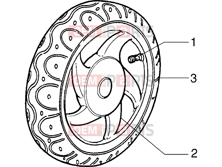 PIAGGIO Suspensions-Wheels » Front wheel