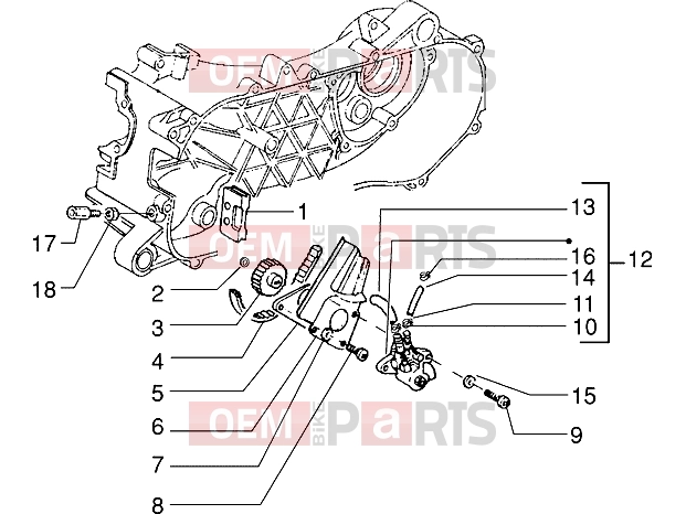 PIAGGIO Engine » Oil pump
