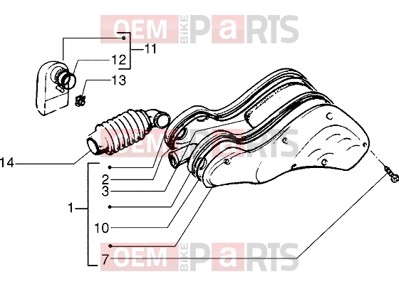 PIAGGIO Engine » Air cleaner