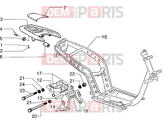 PIAGGIO Chassis » Chassis-Central stand