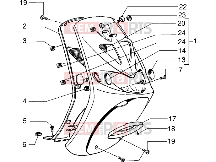PIAGGIO Chassis » Shieldren-Mask