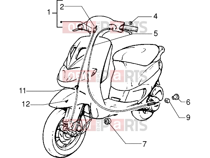 PIAGGIO bowdenek » bowdenek
