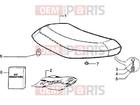 PIAGGIO Chassis » Saddle