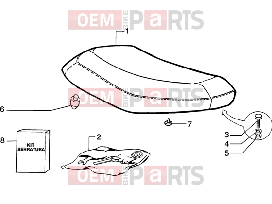 PIAGGIO Chassis » Saddle