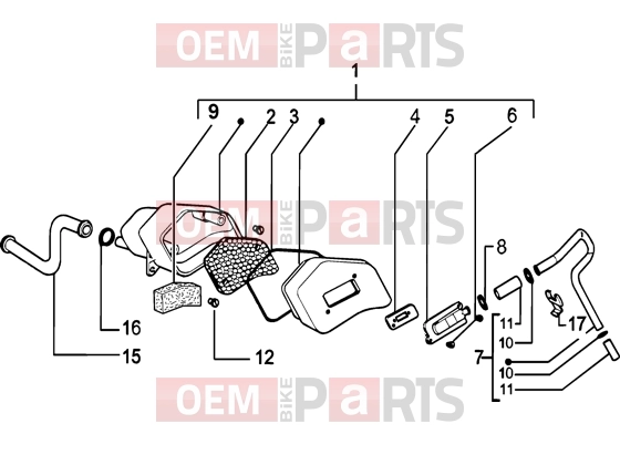 PIAGGIO Engine » Secondary air box