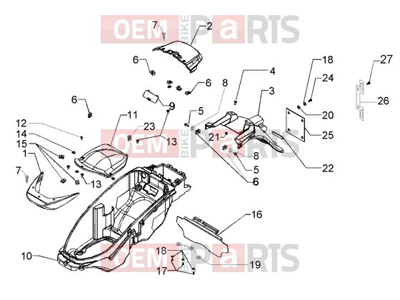 PIAGGIO Chassis » Case helmet