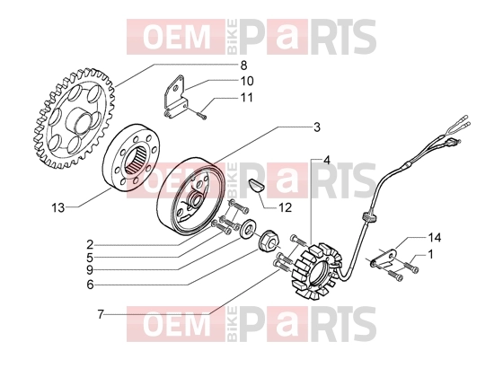 PIAGGIO Engine » Flywheel magneto