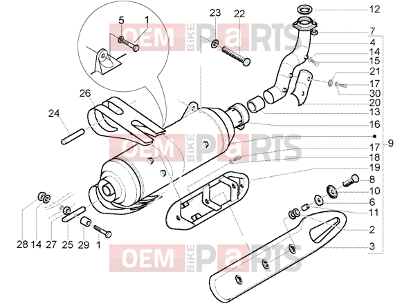 PIAGGIO Chassis » Silencer