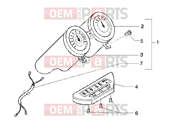 PIAGGIO Electrical system » Instrument unit