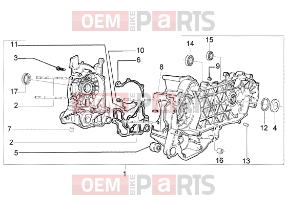 PIAGGIO Engine » Crankase