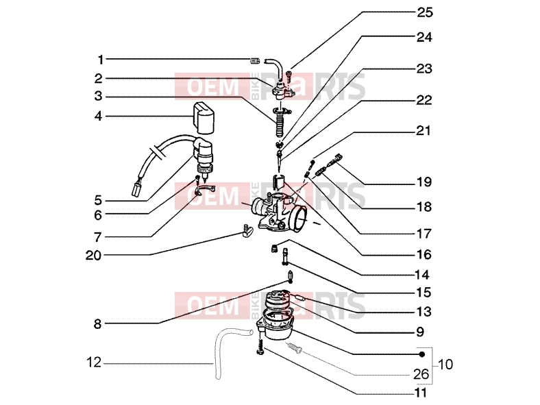 PIAGGIO Engine » Carburettor