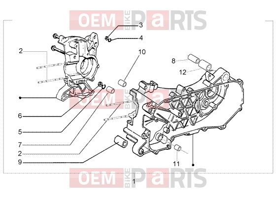 PIAGGIO Engine » Crankase