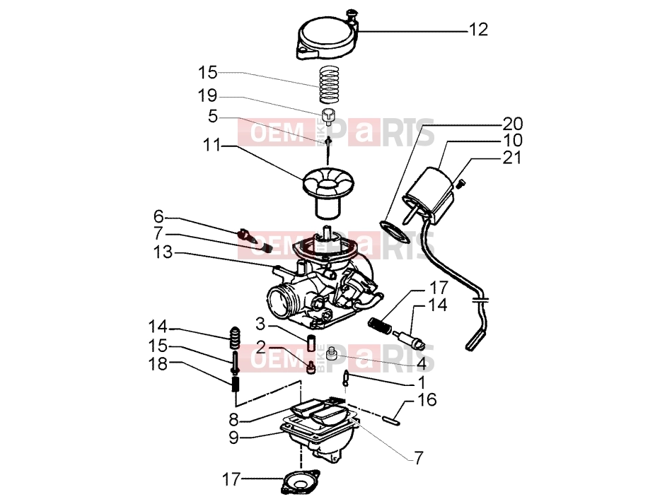 PIAGGIO Engine » Carburettor