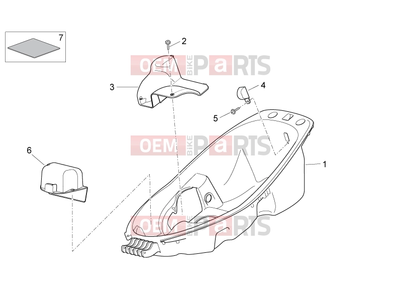 APRILIA Atlantic 125 E3 FRAME » Undersaddle
