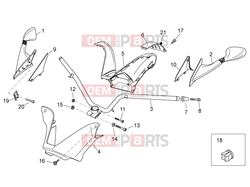 APRILIA Atlantic 125 E3 FRAME » Handlebar