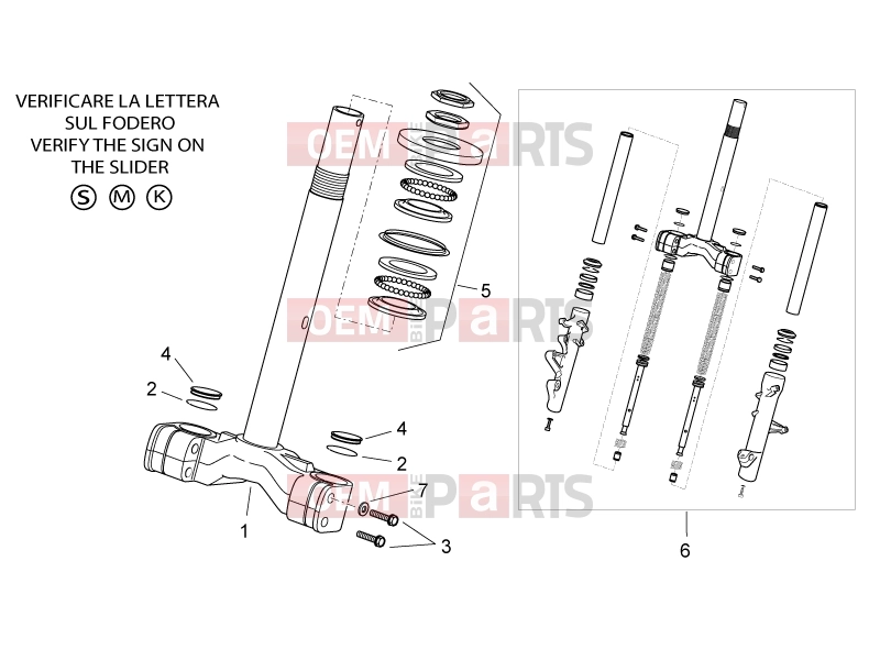 APRILIA Atlantic 300 FRAME » Front fork I