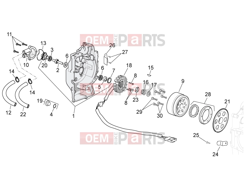 APRILIA Atlantic 300 ENGINE » Ignition unit