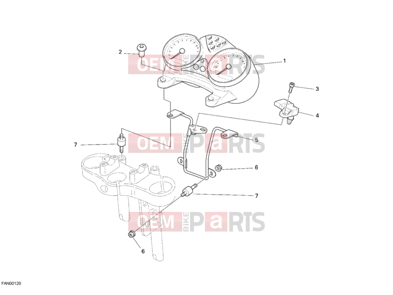 DUCATI 2008 Monster 695 METER » HANDLE BAR