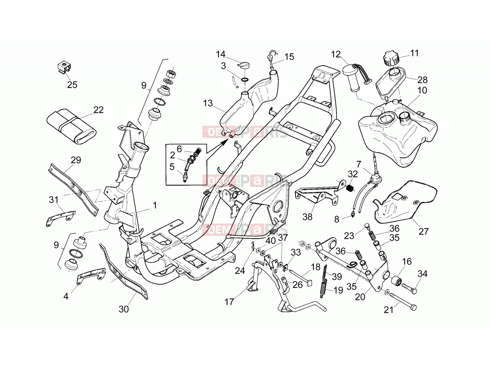 APRILIA SR 50 Frame » Frame