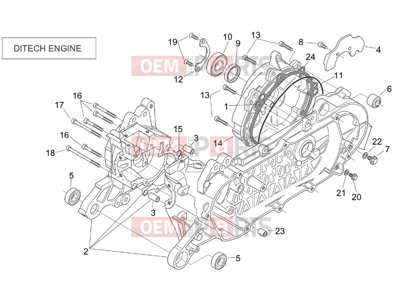 50 ditech aprilia scarabeo 50 motor