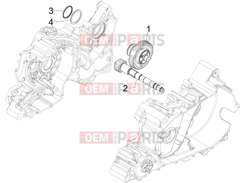 APRILIA SRV 850 Engine » Reduction unit
