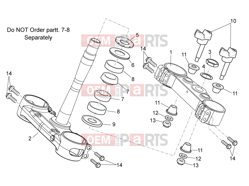 APRILIA MXV 450 Cross FRAME » Steering