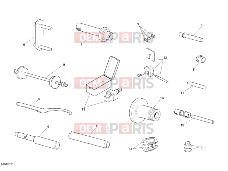 DUCATI 2008 Superbike 848 WORKSHOP SERVICE TOOLS, FRAME » FRAME