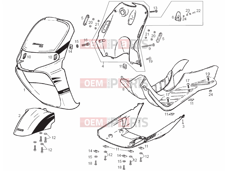 derbi Atlantis 50 2T Tables » Frame