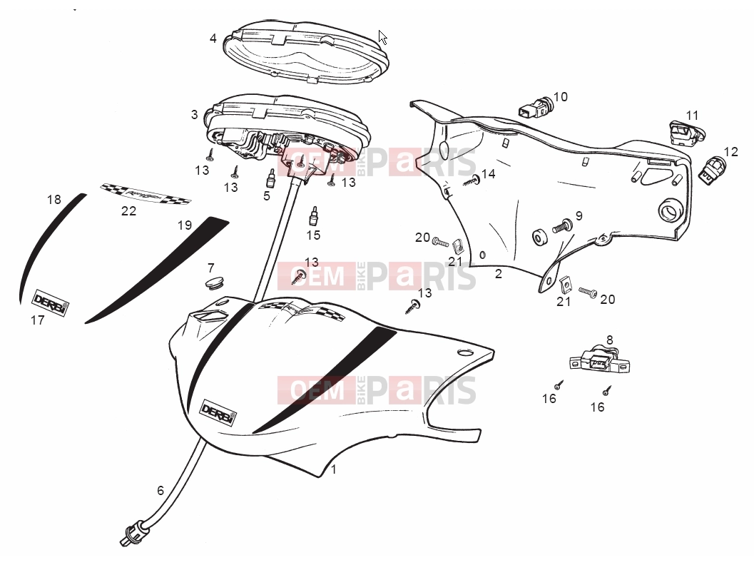 derbi Atlantis 50 2T Tables » Instruments