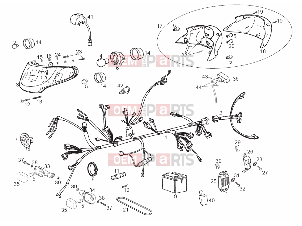 derbi Atlantis 50 2T Tables » Electrical system