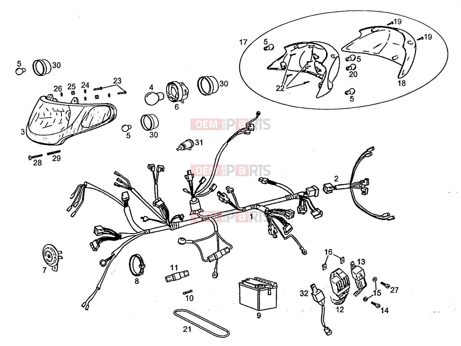 derbi Atlantis 50 2T LC Tables » Electrical system