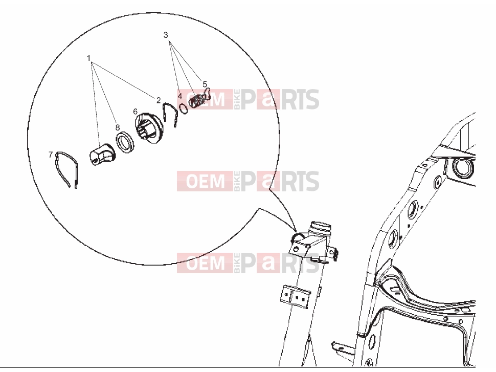 derbi Boulevard 50 2T Tables » Lock