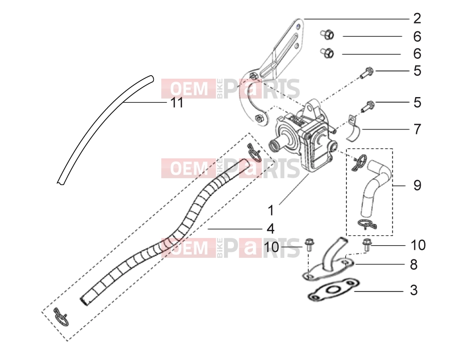 derbi ETX 150 Frame » secondary air control valve