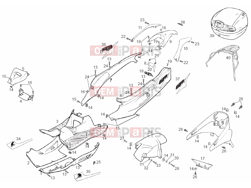 derbi GP1 50 Tables » Frame
