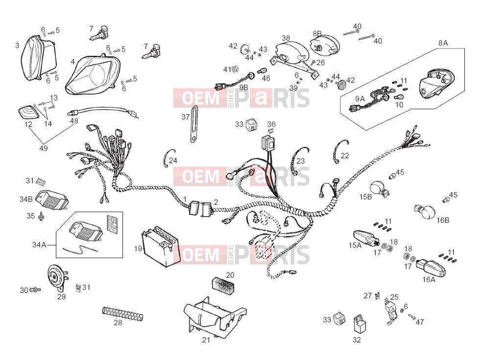 derbi GPR 50 Racing Tables » Electrical system