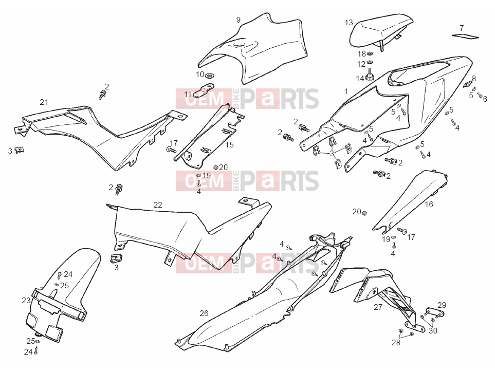 derbi GPR 50 Racing Tables » Frame