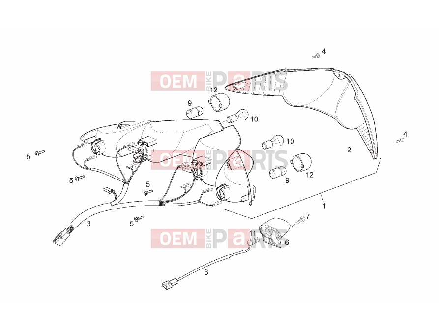 derbi Rambla 125-250 Tables » Headlight