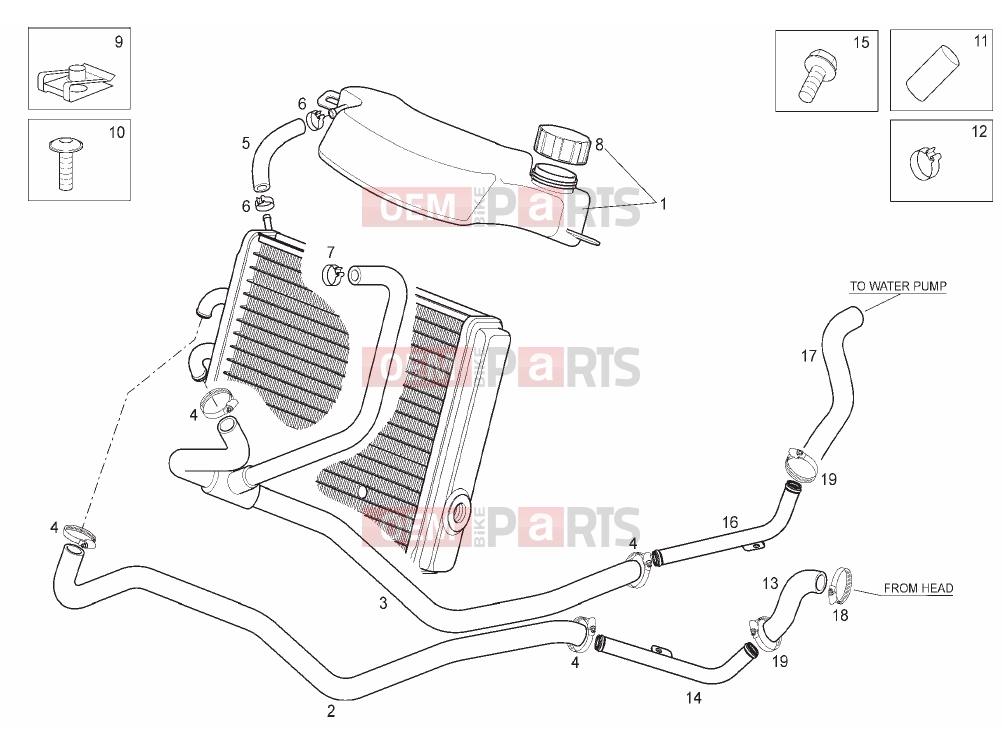 derbi Rambla 125-250 Tables » Cooling system