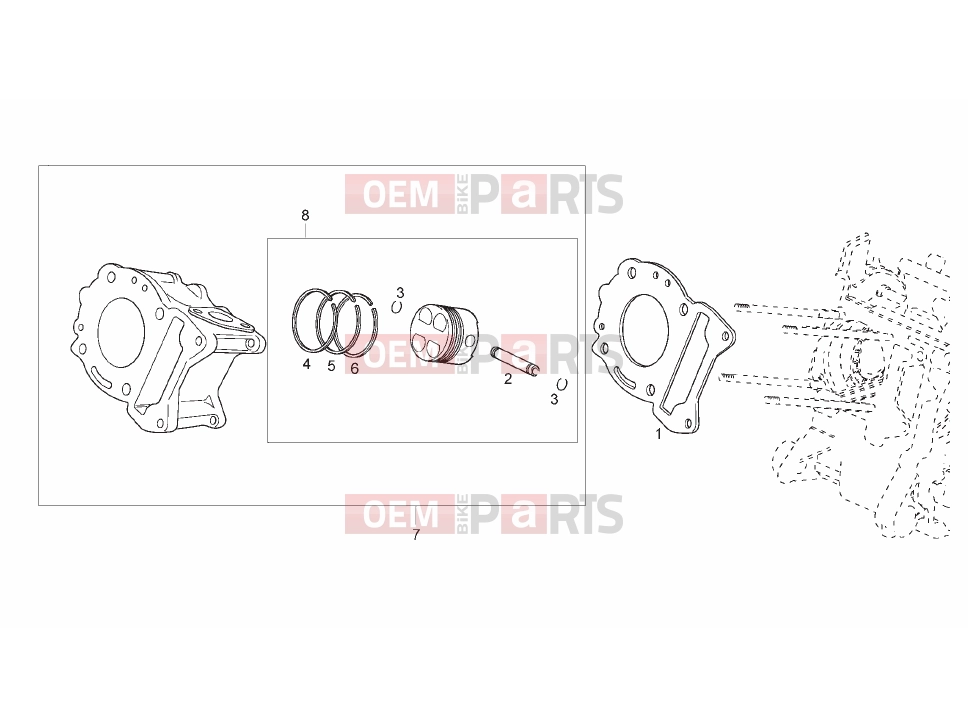 derbi Rambla 125-250 Tables » Piston
