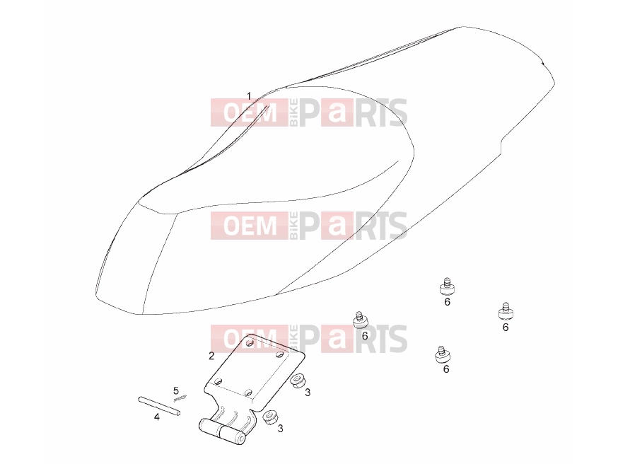 derbi Rambla 300 Tables » Saddle unit