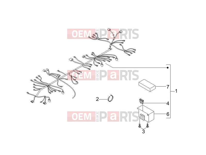 derbi Sonar 125 Electrical system » Main cable harness