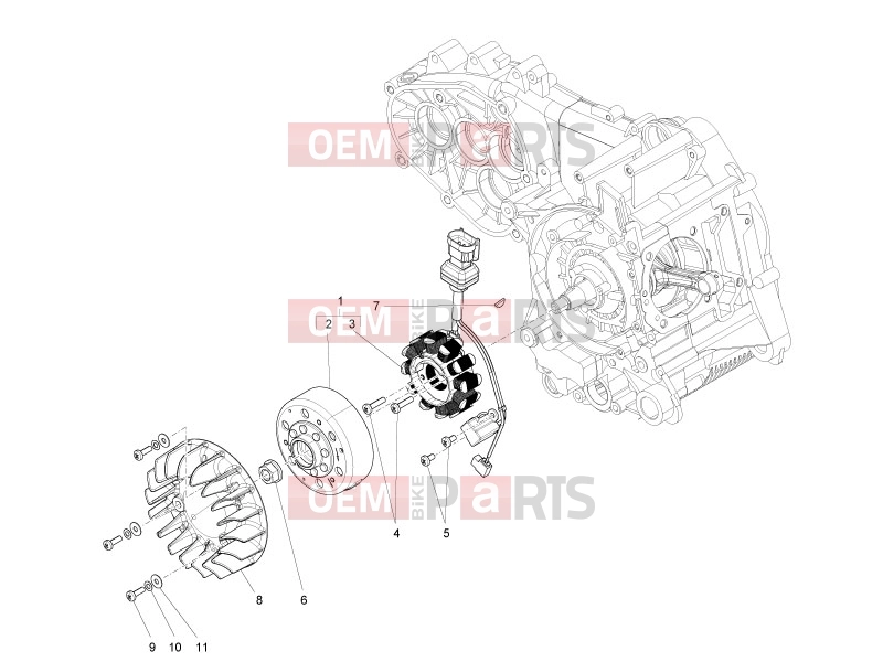 derbi Sonar 150 Engine » Flywheel magneto