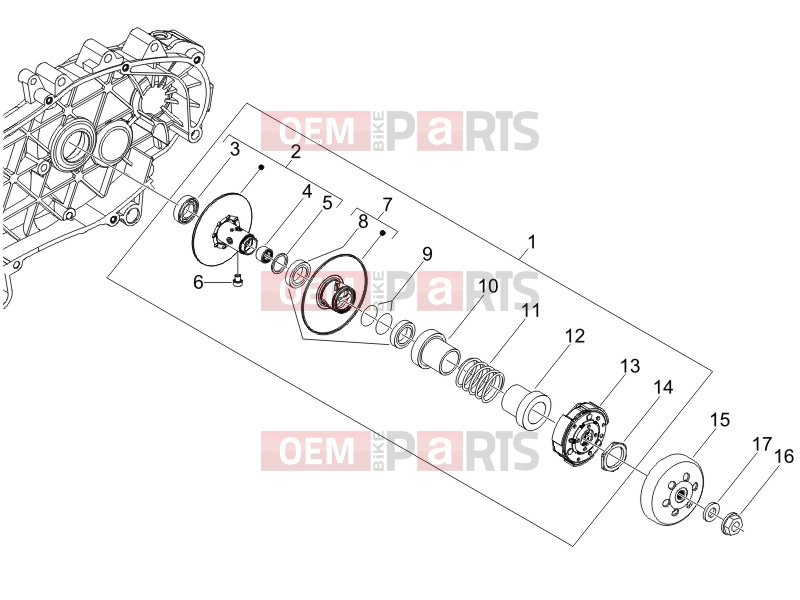 derbi Sonar 150 Engine » Driven pulley