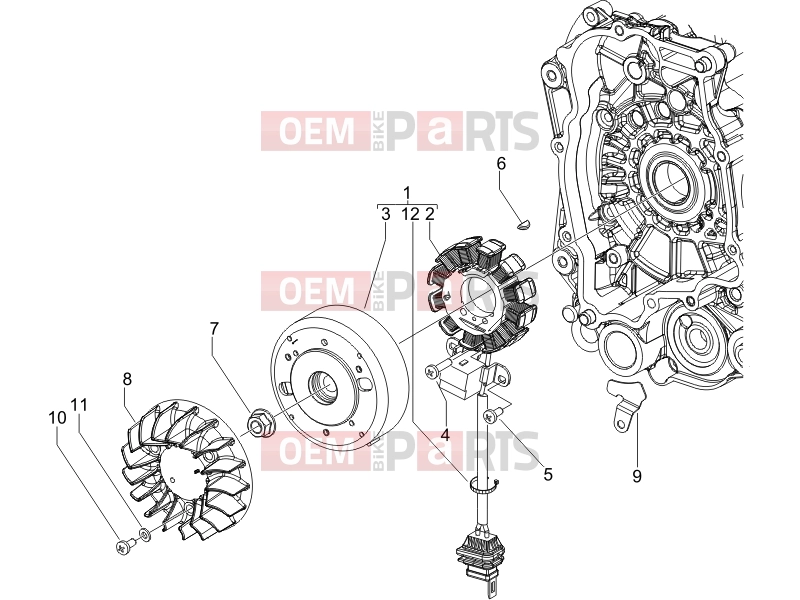 derbi Sonar 50 2T Engine » Flywheel magneto